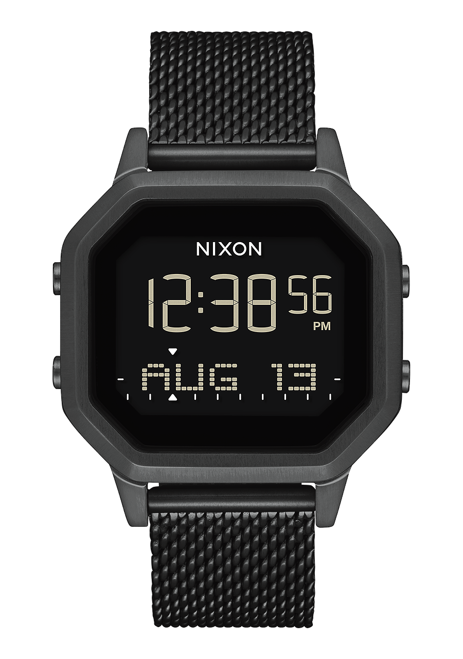 Siren Milanese Watch All Black Digital Nixon AU