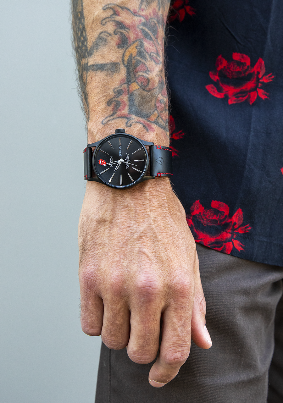 Rolling Stones Sentry Leather - All Black View 9