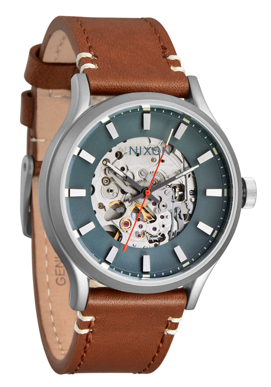 Spectra Leather - Lt Gunmetal / Basalt / Sienna View 2