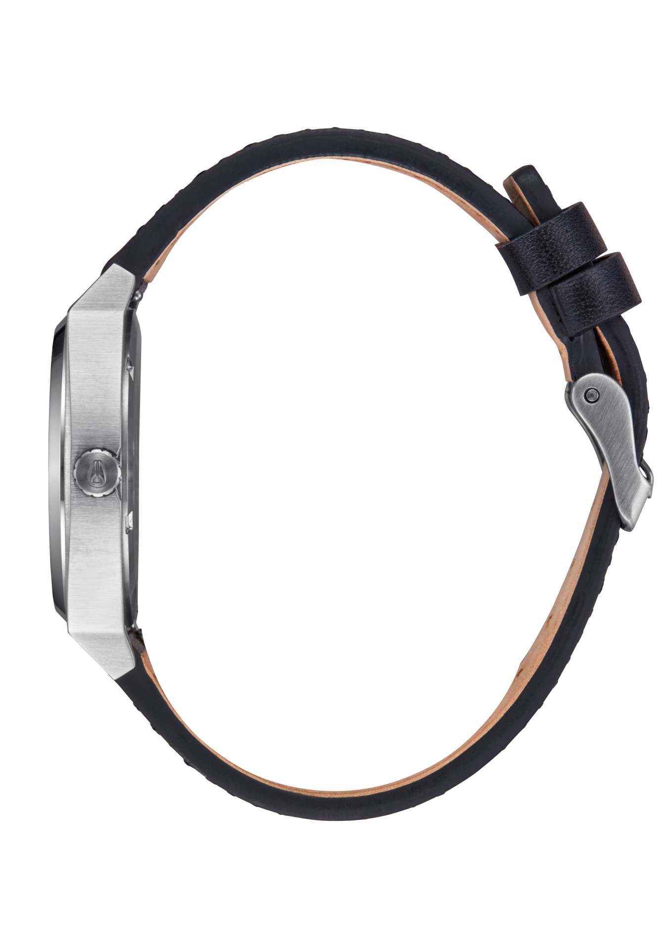 Time Teller Leather - Silver / Black View 3