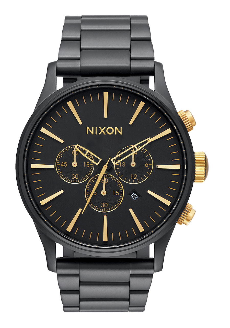 Black chronograph watches sale