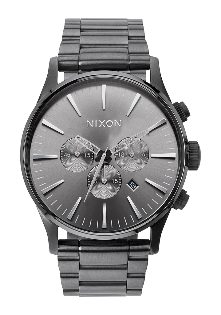 Sentry Chrono Watch All Gunmetal Men s Stainless Steel Nixon AU