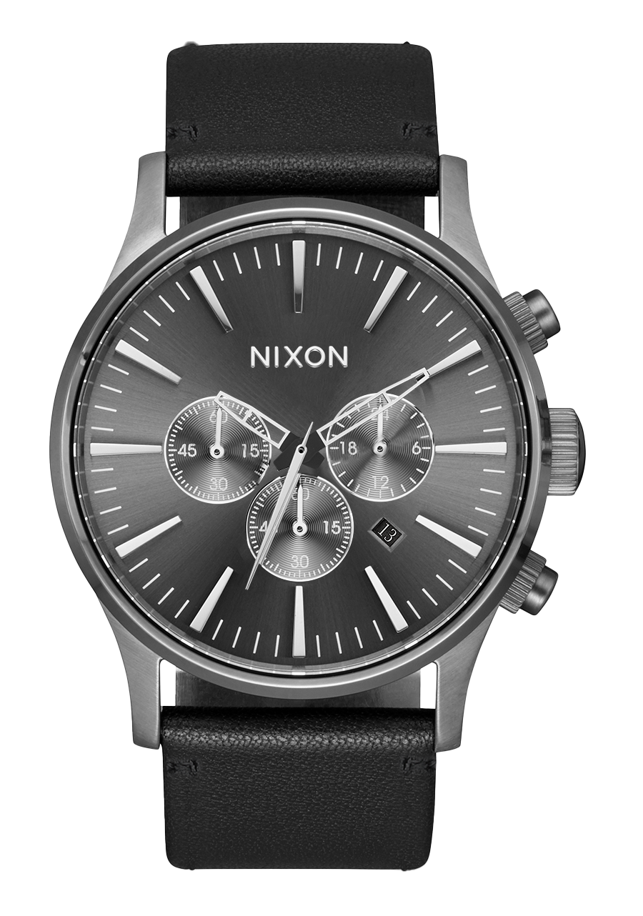 Sentry Chrono Watch All Gunmetal Black Men s Stainless Steel Nixon AU