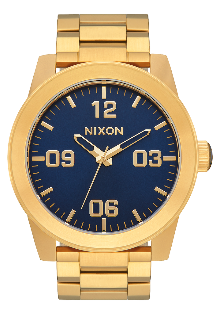Nixon gold and blue watch best sale