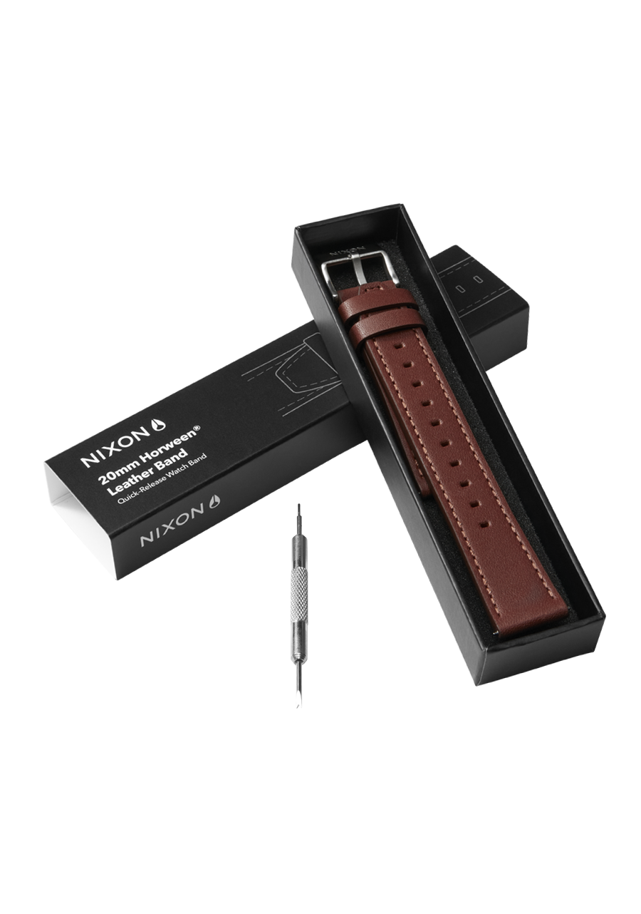 20mm Horween Leather Band - Brown View 3