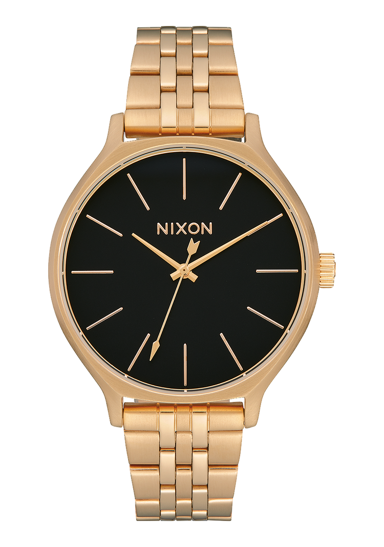 Gold Nixon Clique Watch