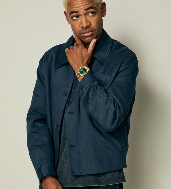 Time Teller Watch Gold Green Sunray Unisex Stainless Steel Analog Nixon AU