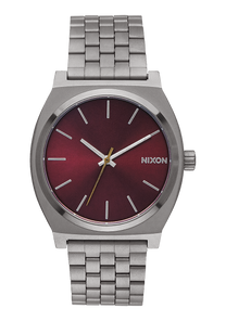 Time Teller - Gunmetal / Deep Burgundy View 1