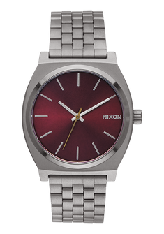 Time Teller - Gunmetal / Deep Burgundy