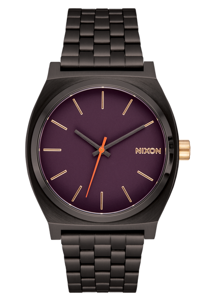 【電池新品の美品】NIXONのTIME TELLER ベルベットパープルカラー☆ NIXON - 【電池新品の美品】NIXONのTIME TELLER ベルベットパープル