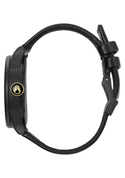 Sentry Leather - Matte Black / Gold View 2