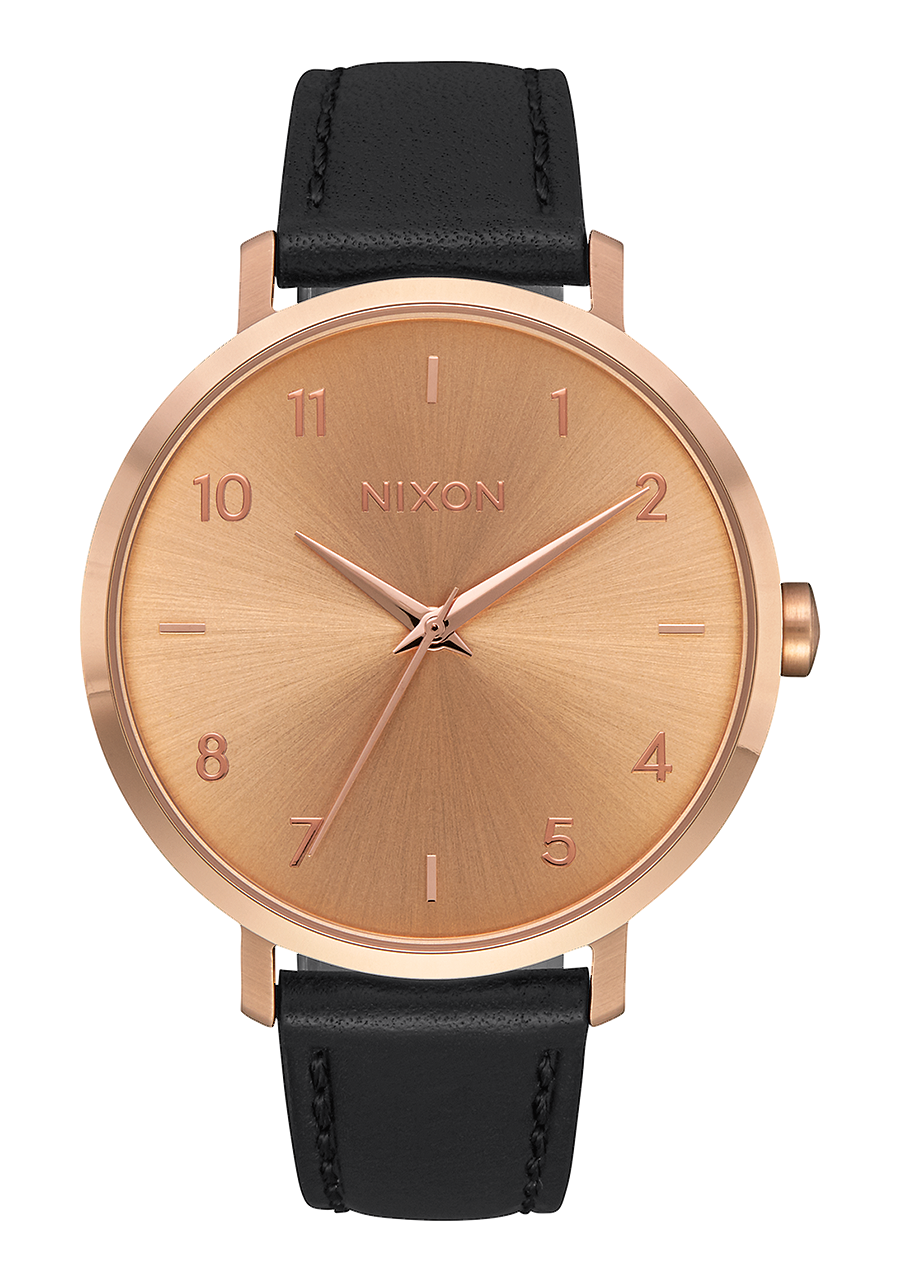 Arrow Leather - Rose Gold / Black View 1