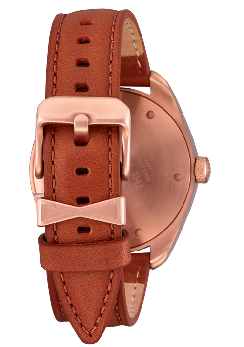 Thalia Leather - Rose Gold / White