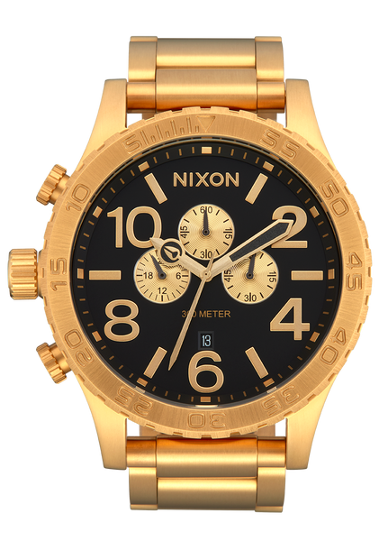 51-30 Chrono Watch | All Gold / Black - Nixon AU