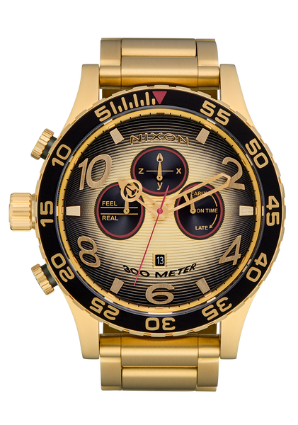 モモカ様 6301 51-30 Chrono Watch | 4th Dim Gold / Black | Men's Chronograph