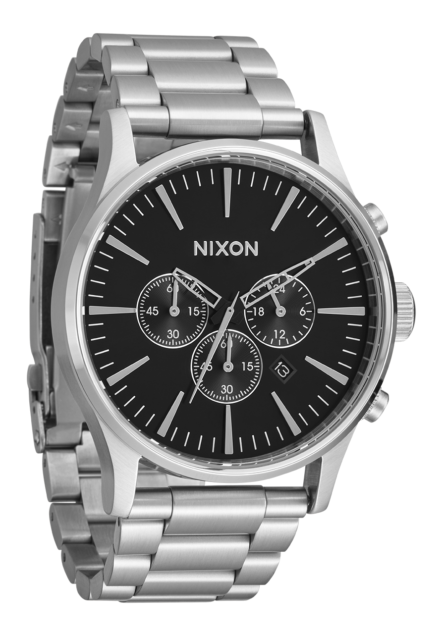 Sentry Chrono Watch Black Men s Stainless Steel Nixon AU
