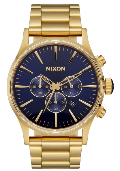 Sentry Chrono - Gold / Blue Sunray View 1