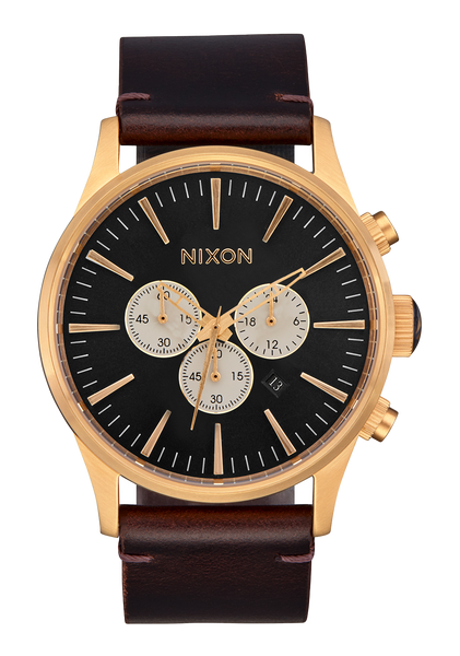 Nixon sentry shop chrono gold blue