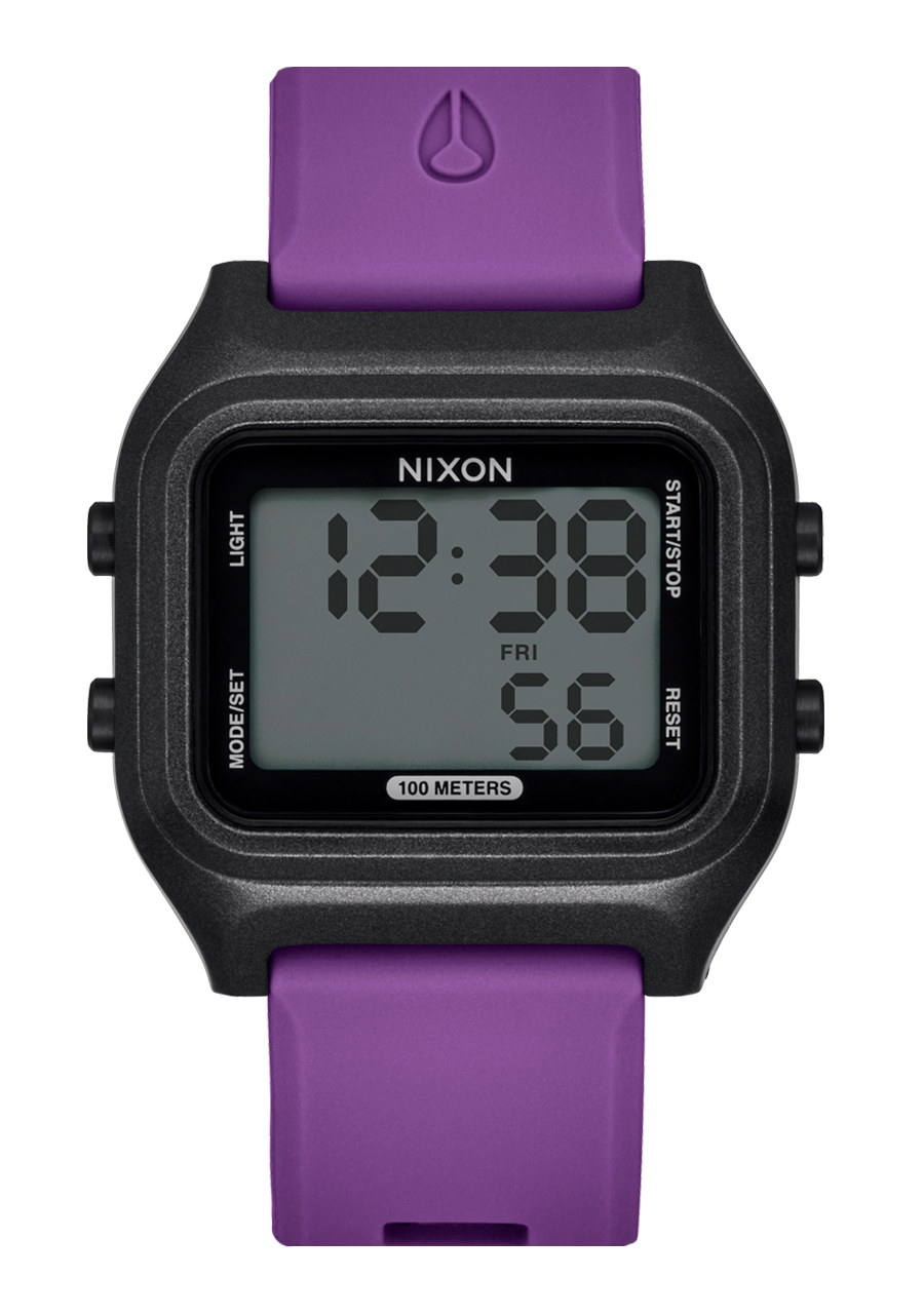 Ripper Digital Watch Black Purple Recycled Ocean Plastic Nixon AU