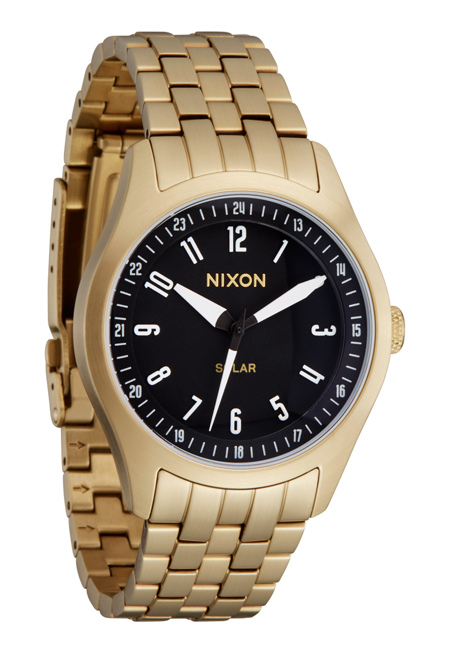 A1413 Nixon Genesis Watch Echo 38 Watch Gold Black Stainless Steel