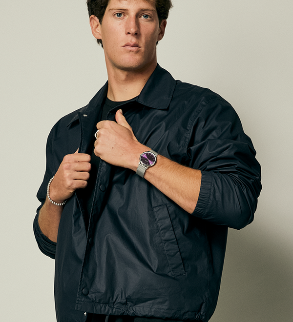Porter Milanese - Silver / Purple Sunray