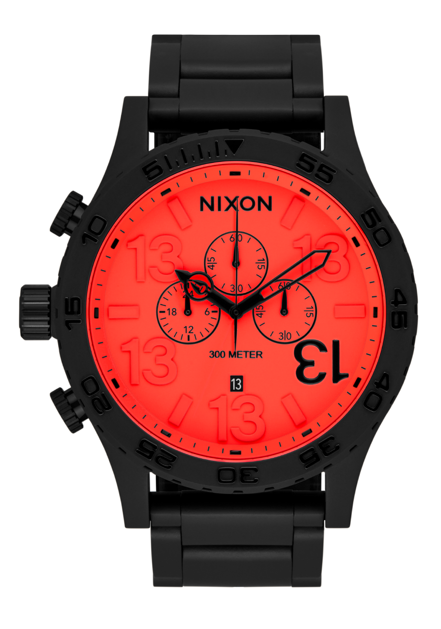 51-30 Chrono Friday the 13th Edition - Super Black / Neon Red / AU View 1