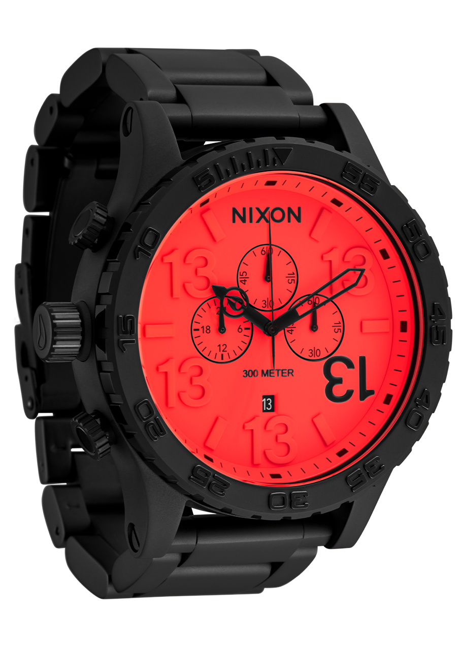 51-30 Chrono Friday the 13th Edition - Super Black / Neon Red / AU View 2
