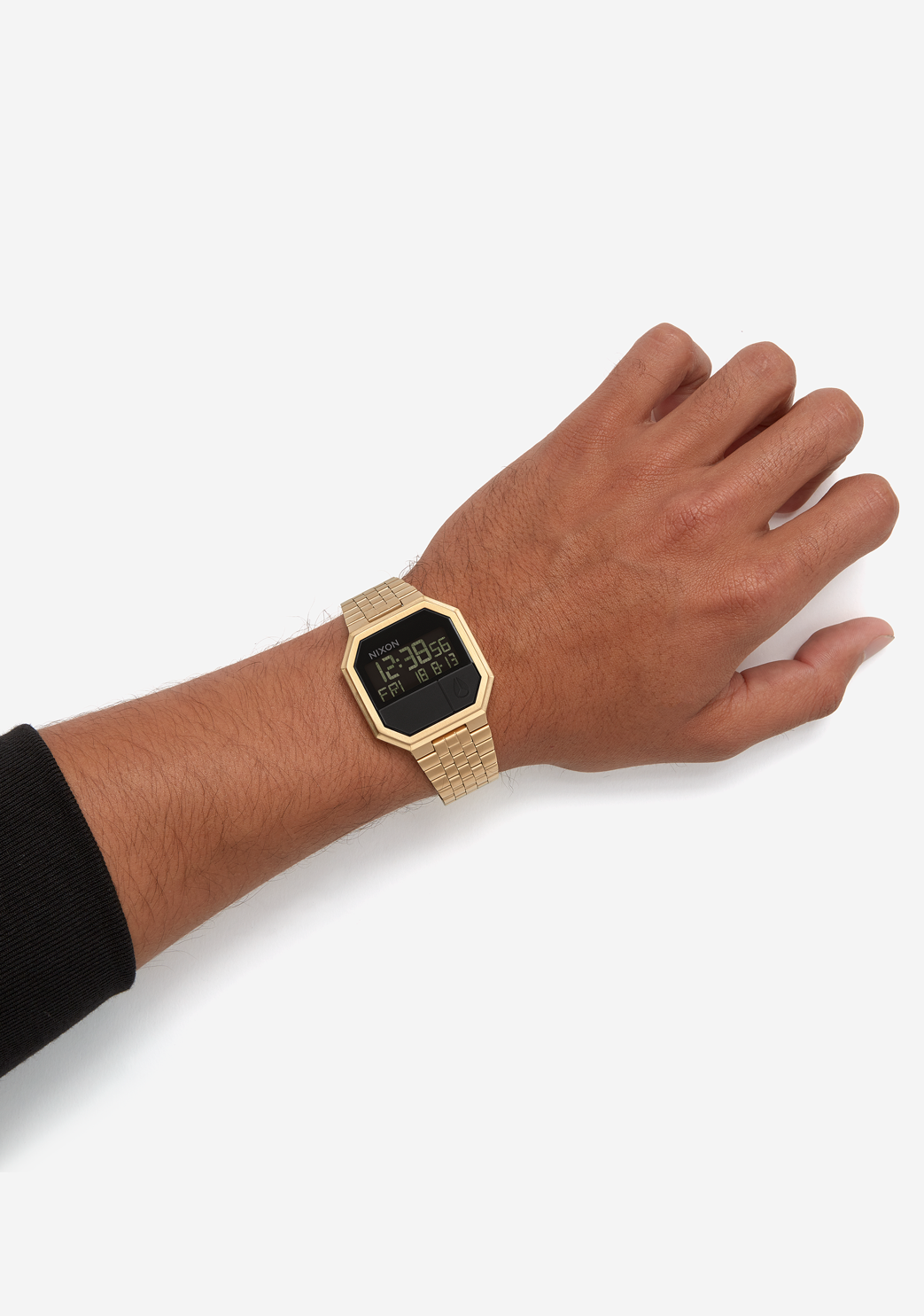 NIXON RE-RUN デジタル時計 ローズゴールド Re-Run Watch | Black | Digital – Nixon US