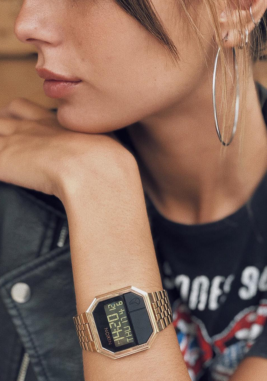 Re Run Watch All Rose Gold Digital Nixon AU