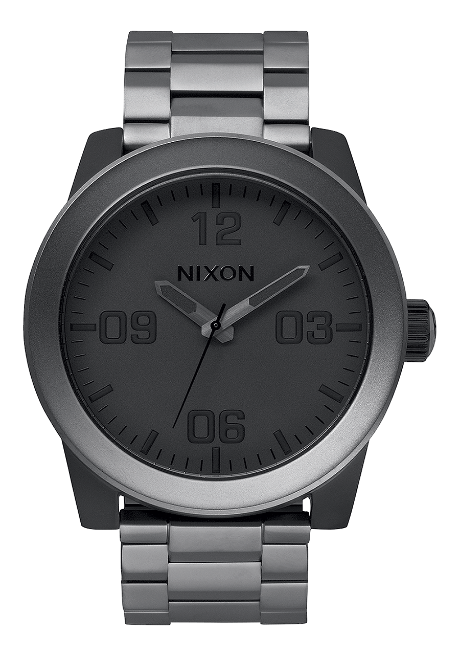 Corporal Stainless Steel Watch Matte Black Matte Gunmetal