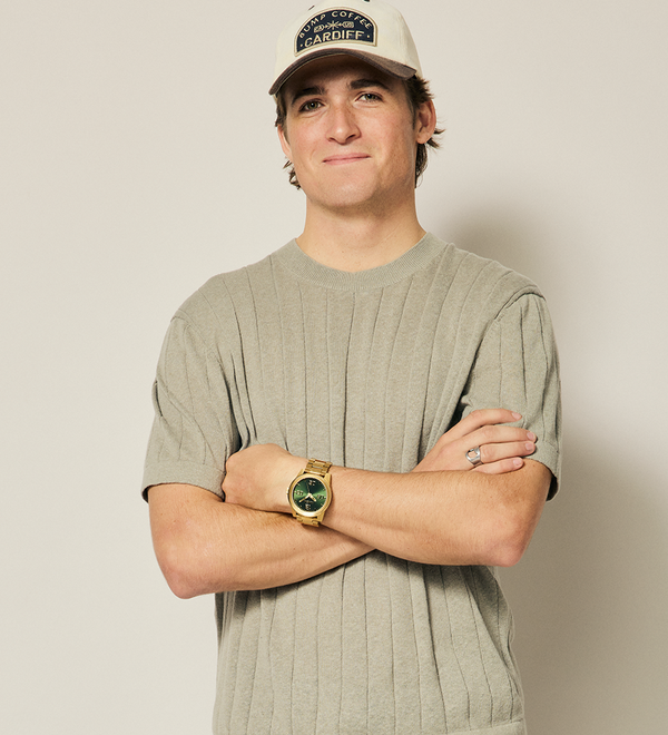 Corporal Stainless Steel - All Gold / Green Sunray