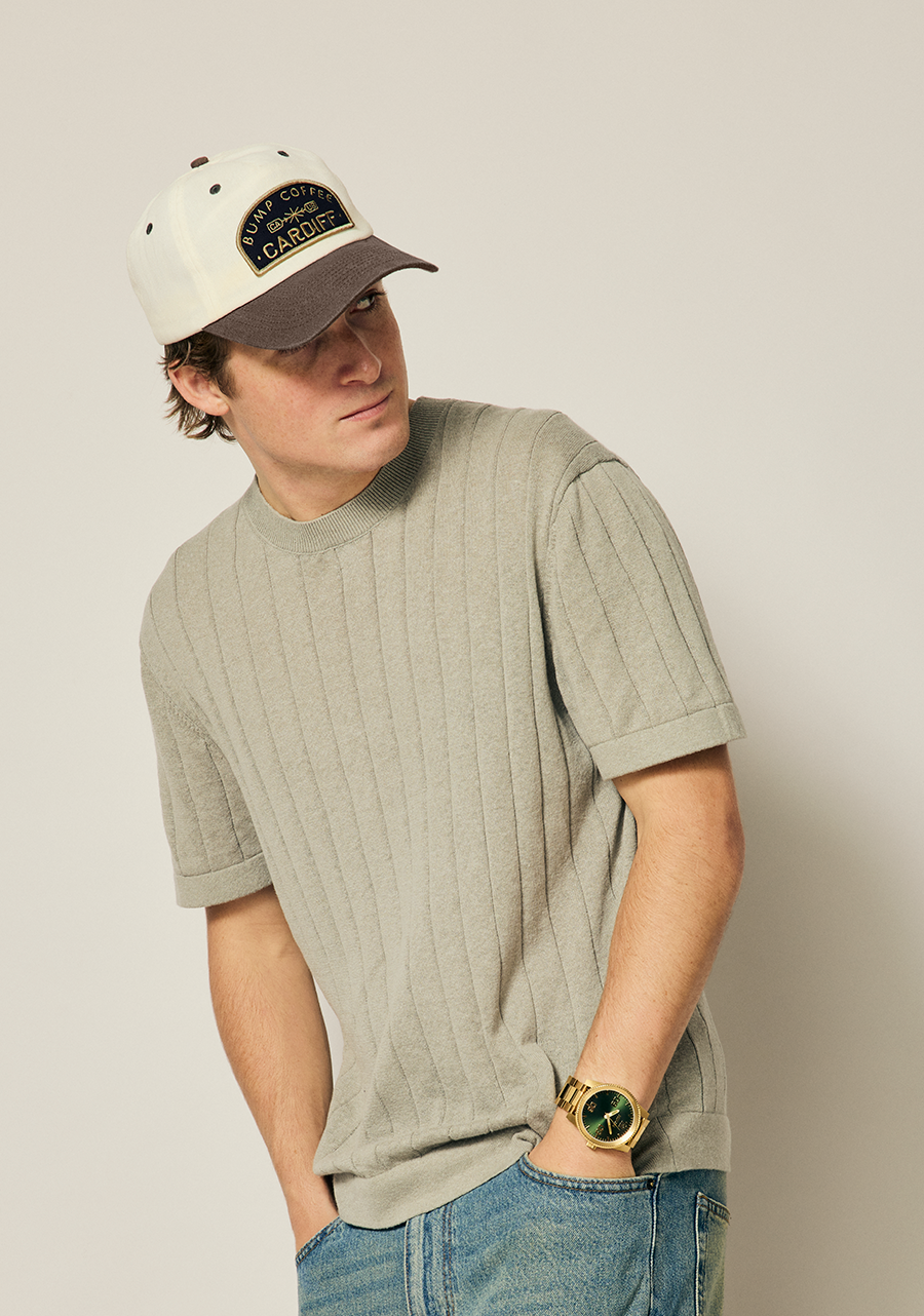 Corporal Stainless Steel - All Gold / Green Sunray View 7