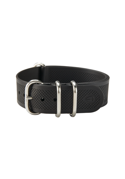 20mm FKM Rubber One Piece Band - Black View 2