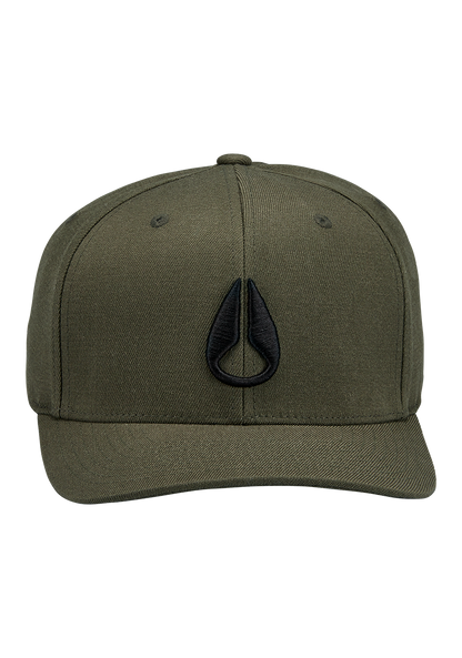 Deep Down Flexfit Athletic Fit Hat - Dark Olive View 3