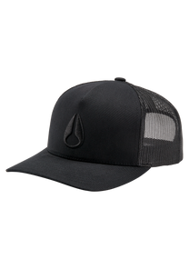 Iconed Trucker Hat - Black / Black View 1