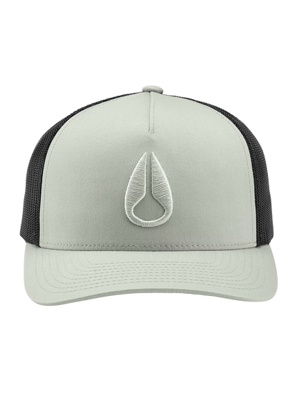 Iconed Trucker Hat - Moss Mist / Black View 3