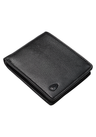 Pass Leather Wallet - Black