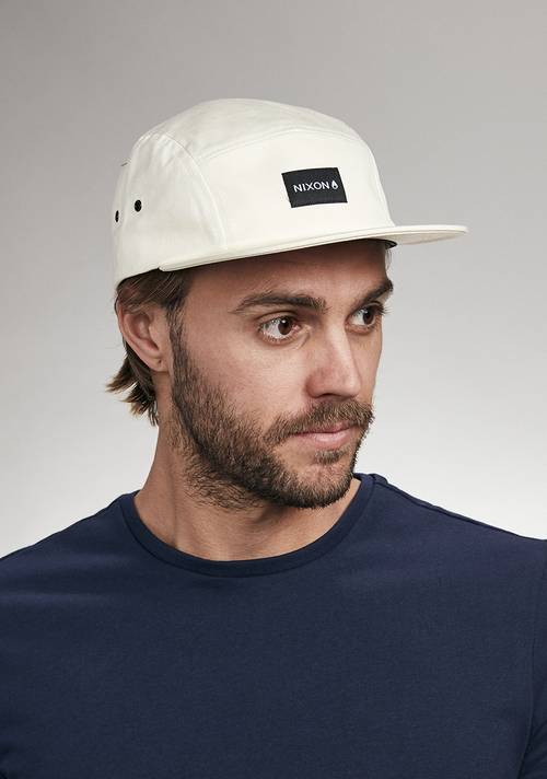 Mikey 5 Panel Hat - Off White