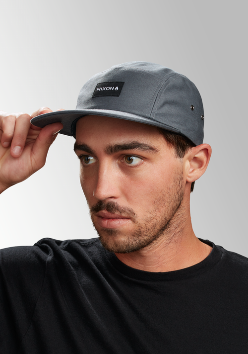 Mikey 5 Panel Hat - Gray