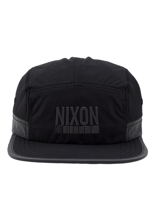 Night Runner Strapback Hat - Black