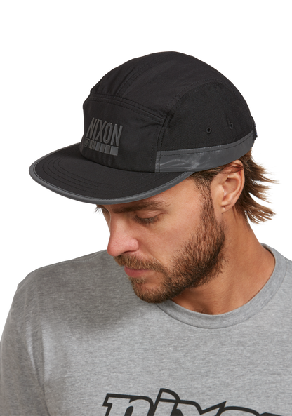 Night Runner Strapback Hat - Black View 5