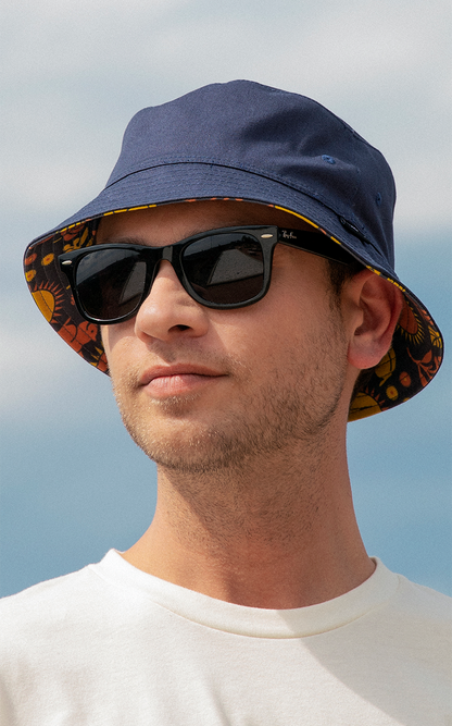 Undercover Bucket Hat - Navy / Multi View 10