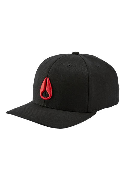 Deep Down Snapback - Black / Red View 1