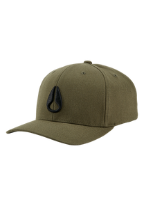 Deep Down Snapback - Olive View 1