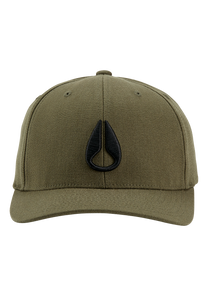 Deep Down Snapback - Olive View 3