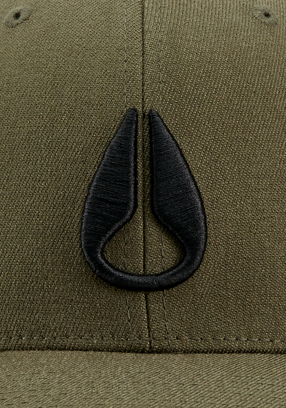 Deep Down Snapback - Olive View 5