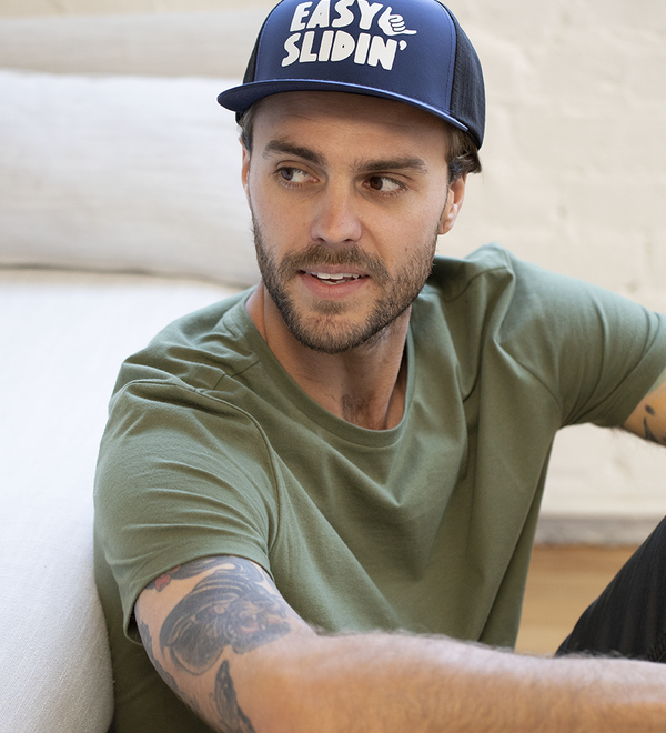 Slidin Trucker - Navy