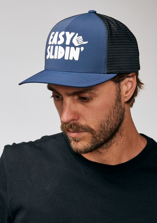 Slidin Trucker - Navy