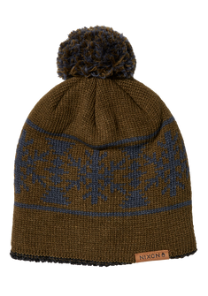 Meister Wool Pom Beanie - Olive / Multi