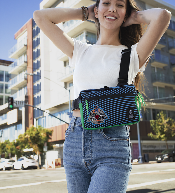 Grateful Dead Bandit Bag - Black / Blue / Green